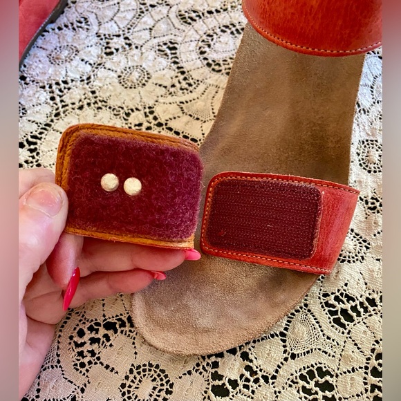 🔥Taos Carousel Open Toe Leather Wedge Sandals🔥 - Picture 4 of 12